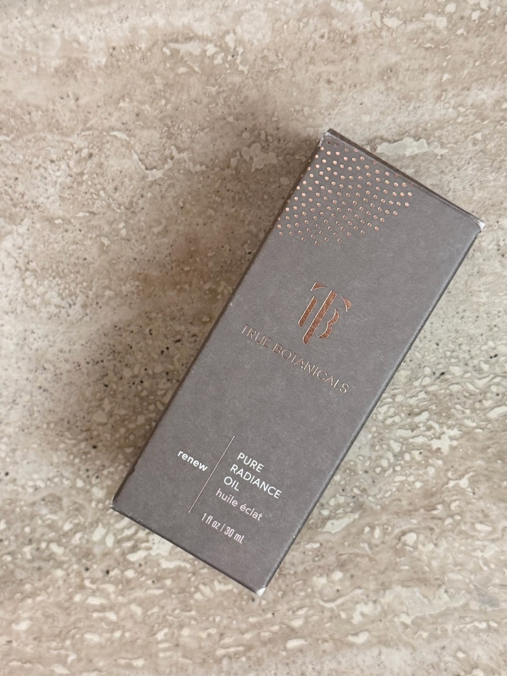 True Botanicals Pure Radiance Oil - Brown/Rose Gold Packaging